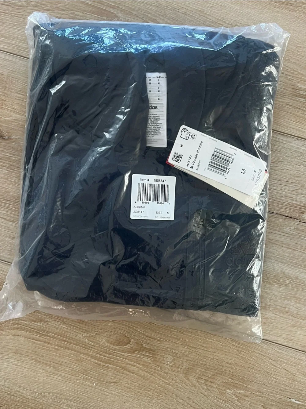 NWT Adidas M Pocket Hoodie - Navy